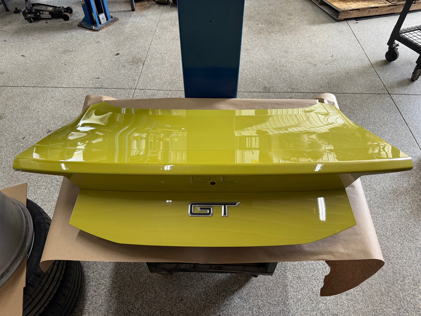 2024-2026 Ford Mustang GT Coupe Trunk Lid "B7" "Intense Lime Yellow Metallic"