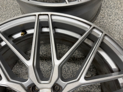 2015-2023 Ford Mustang F1R F103 Brushed Silver Wheels Set of 4 20x10"