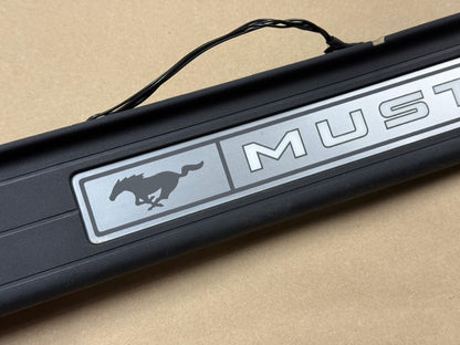 2015-2023 Ford Mustang "My Color" Scuff Plates Interior Trim Black