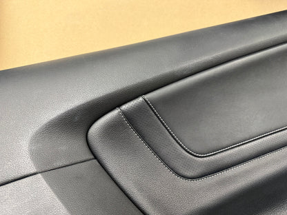 2018-2023 Ford Mustang GT LH Driver Leather Insert Door Panel Grey Stitching