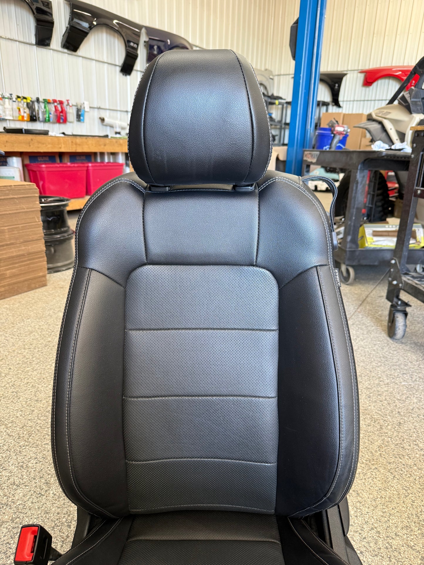 2018-2023 Ford Mustang GT Black Leather Coupe Front & Rear Seats
