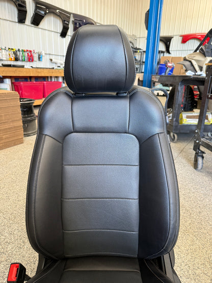 2018-2023 Ford Mustang GT Black Leather Coupe Front & Rear Seats
