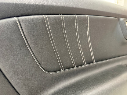 2015-2017 Ford Mustang GT V6 EcoBoost LH RH Leather Insert Door Panels Pair