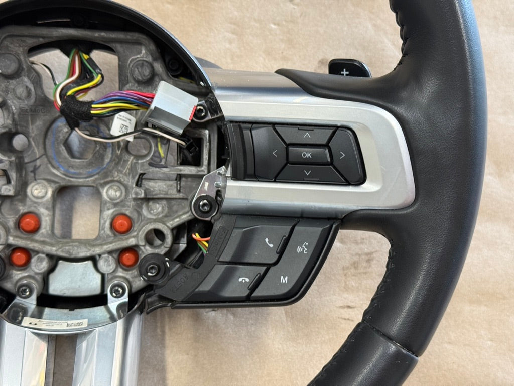 2018-2023 Ford Mustang Leather Steering Wheel Automatic Paddle Shifters