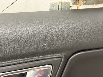 2018-2023 Ford Mustang RH Passenger Leather Insert Door Panel Soft "Blue Stitch"