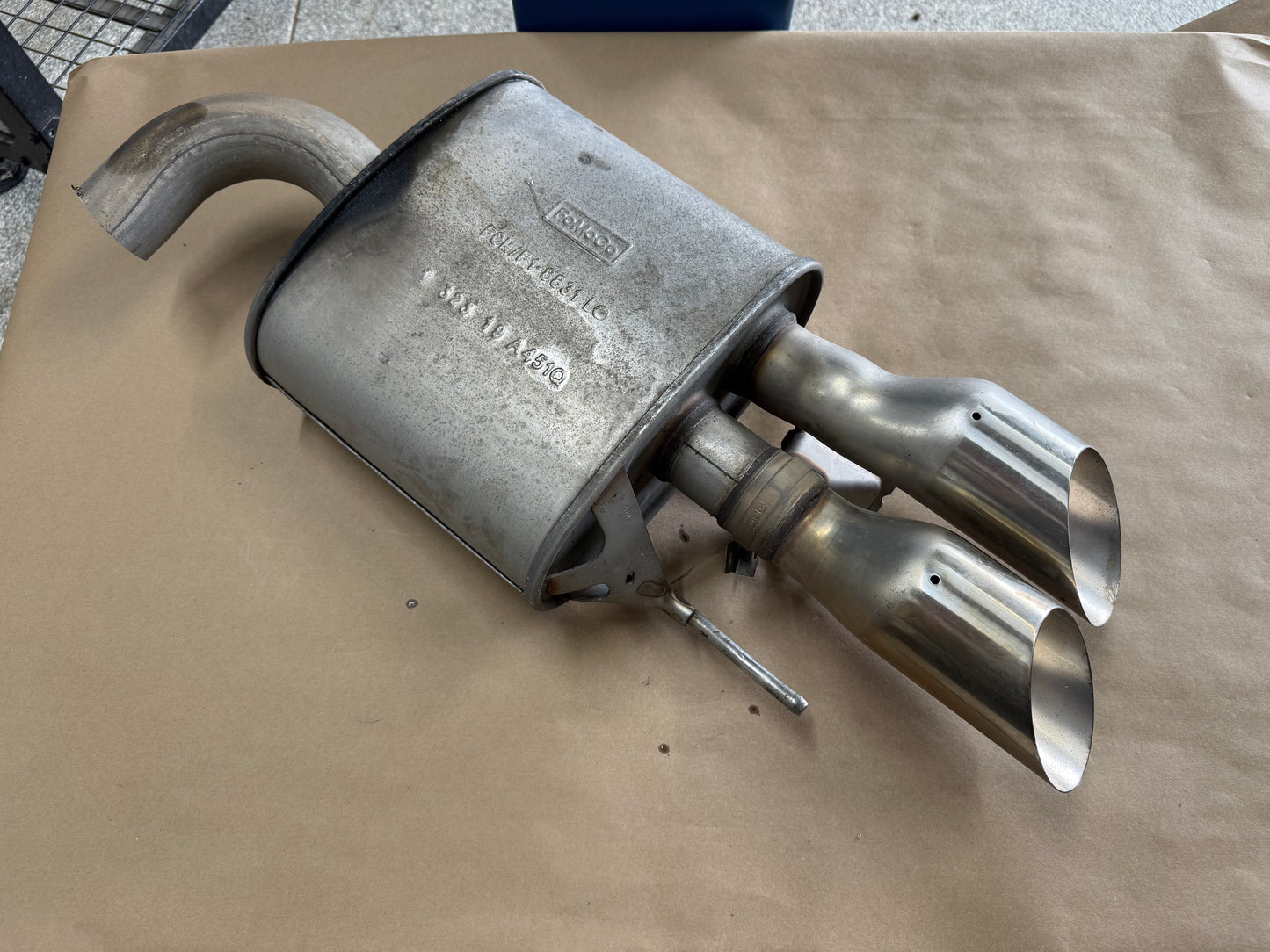 2018-2023 Ford Mustang GT LH Driver Side Active Exhaust Muffler Quad Tip