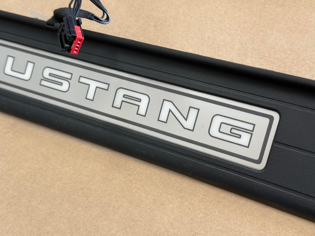 2015-2023 Ford Mustang "My Color" Sill/Scuff Plates Interior Trim Black