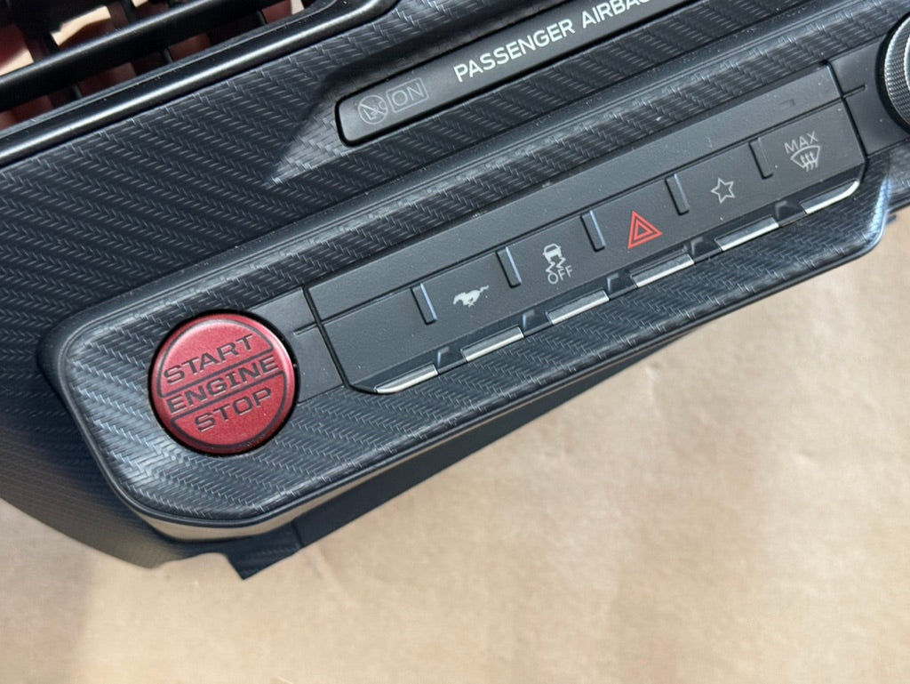 2024-2026 Ford Mustang S650 Center Dash Trim Air Vents Push Start Bezel Panel
