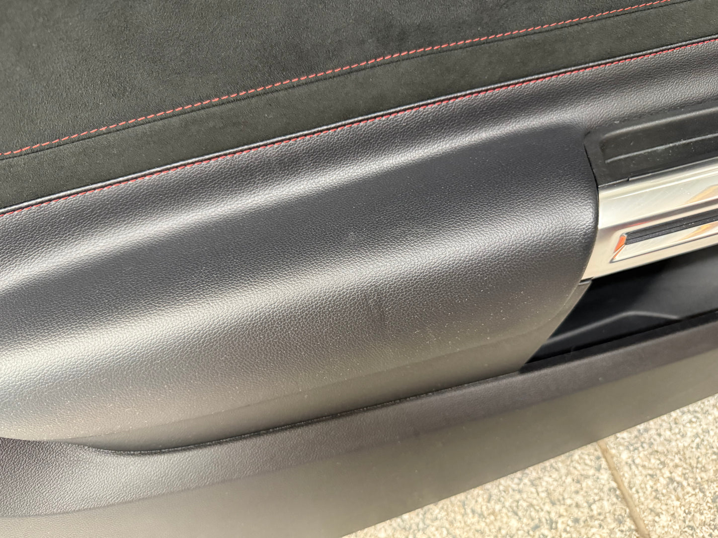 2018-2023 Ford Mustang LH RH California Special Door Panels Pair Red Stitch