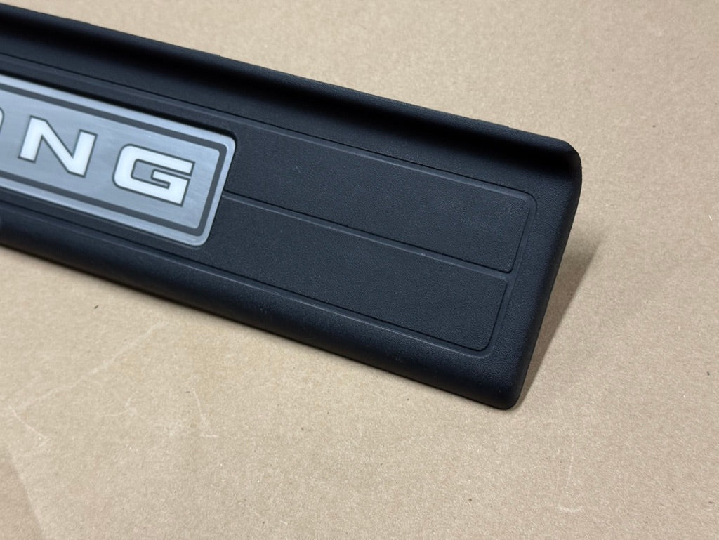 2015-2023 Ford Mustang "My Color" Scuff Plates Interior Trim Black