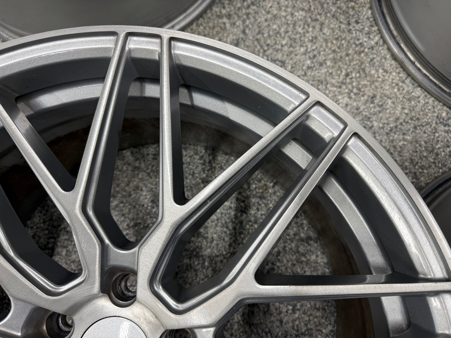 2015-2023 Ford Mustang F1R F103 Brushed Silver Wheels Set of 4 20x10"