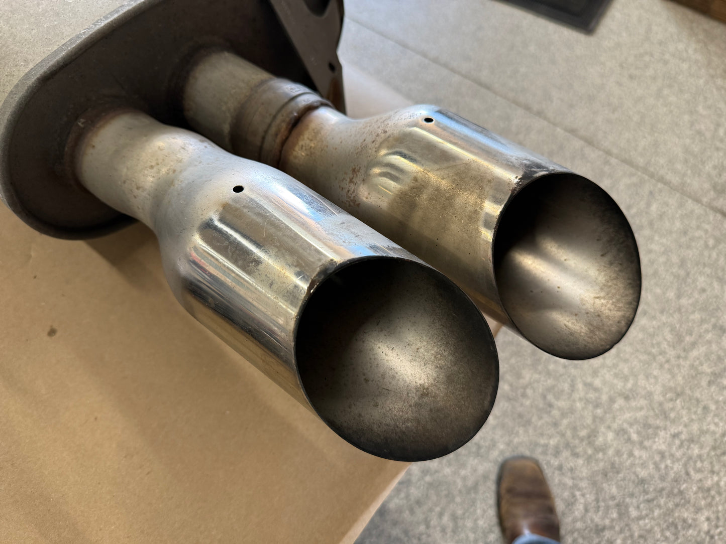 2018-2023 Ford Mustang GT Active Exhaust Quad Tip Mufflers
