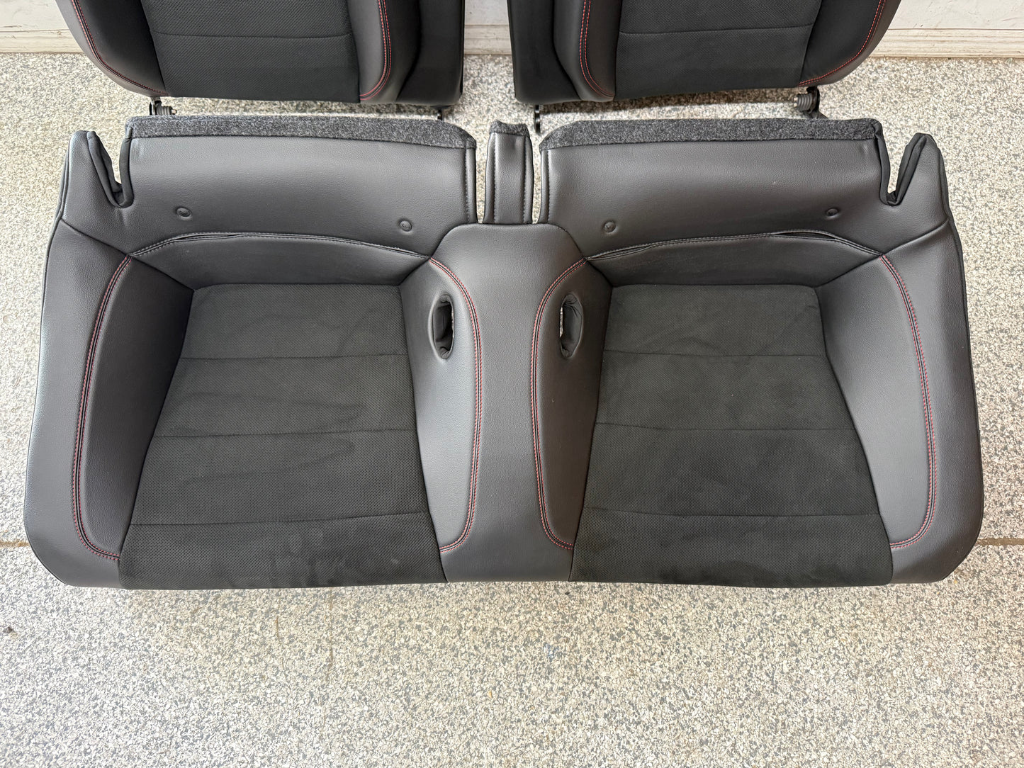 2018-2023 Ford Mustang GT California Special Front Rear Seats Black Red Stitch