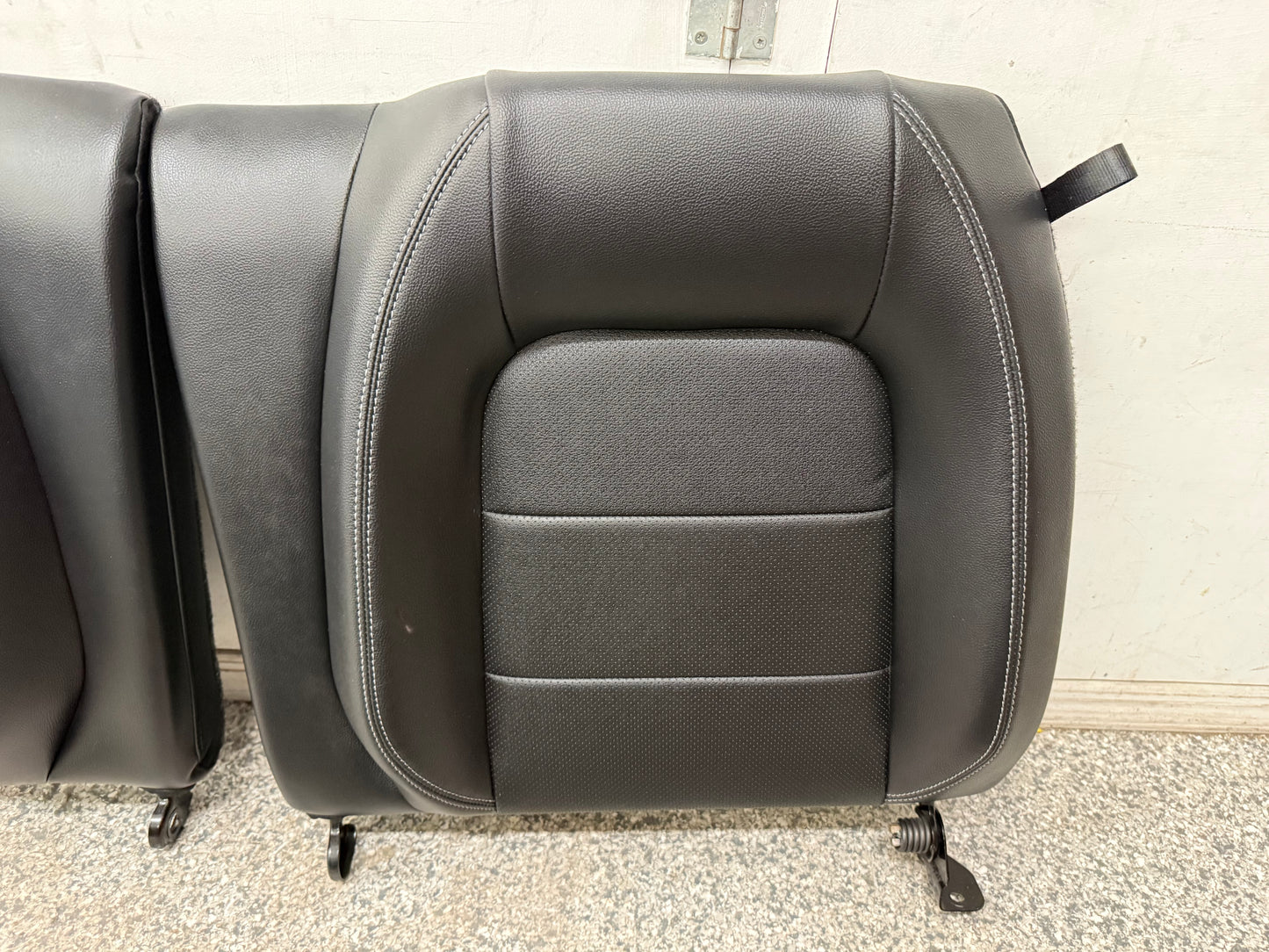 2018-2023 Ford Mustang GT Black Leather Coupe Front & Rear Seats