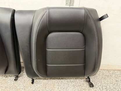 2018-2023 Ford Mustang GT Black Leather Coupe Front & Rear Seats