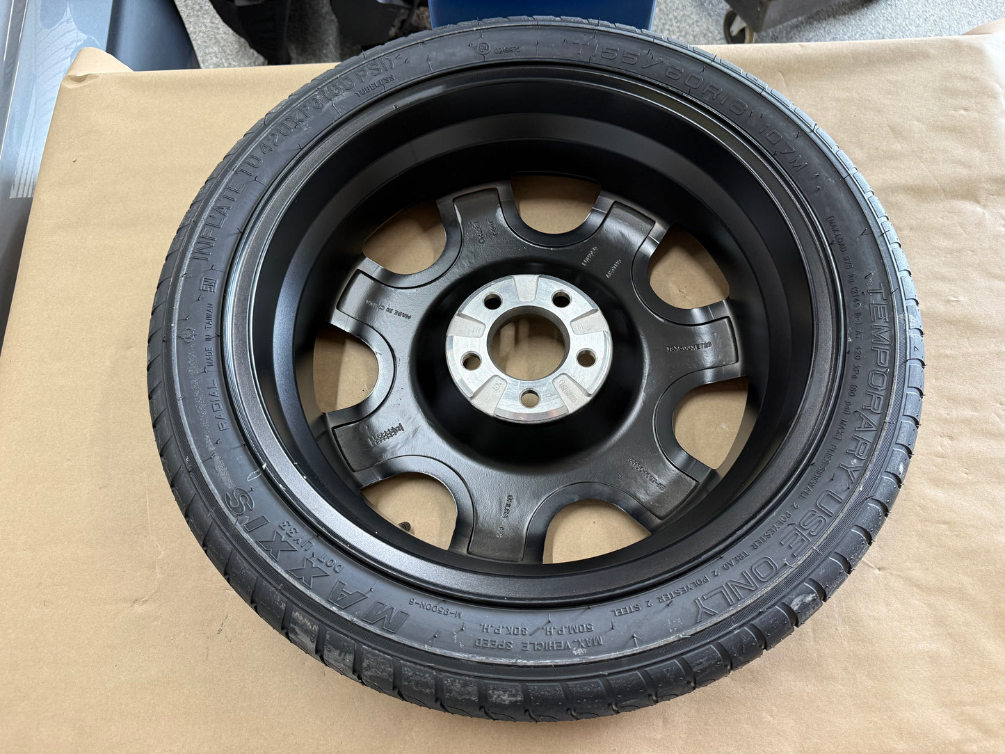 2015-2026 Ford Mustang GT Spare Tire 155/60/18 "Black"