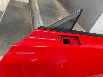 2015-2023 Ford Mustang GT GT500 LH Driver Side Door Complete w/Glass "Race Red"