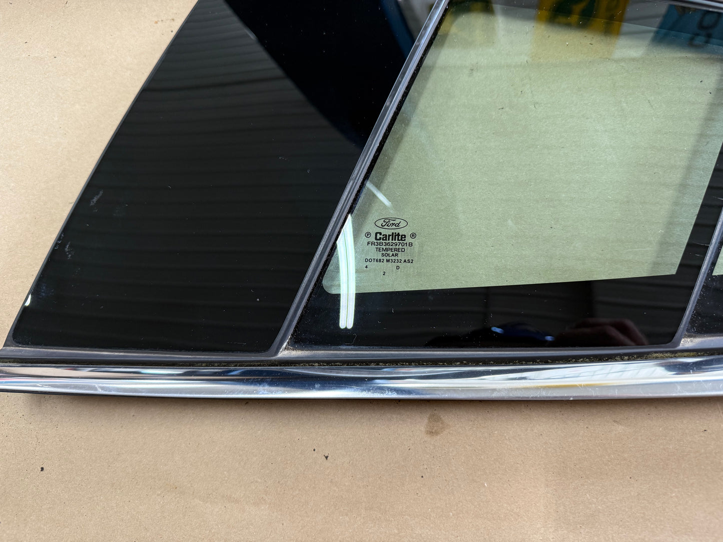 2015-2017 Ford Mustang GT Anniversary Stepped Quarter Glass Windows & Trim