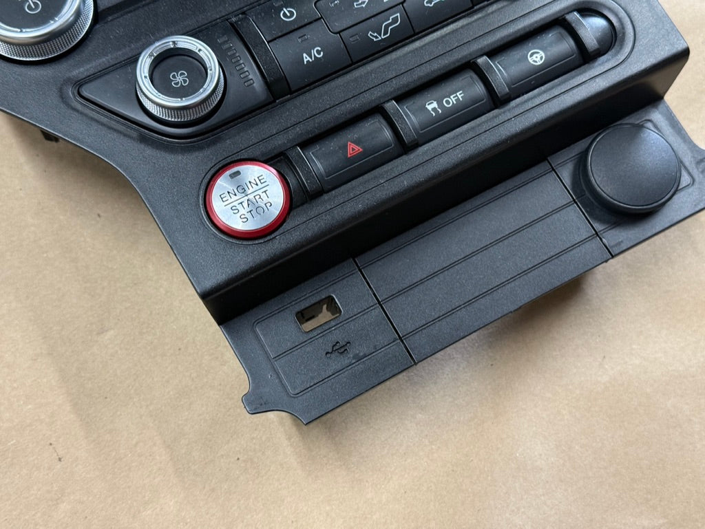 2018-2023 Ford Mustang GT Face Plate Radio Trim Piece