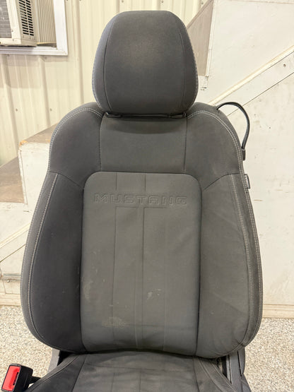 2018-2023 Ford Mustang GT Coupe LH Driver Seat Black Cloth