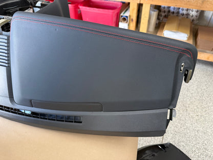 2018-2023 Ford Mustang GT 5.0 Leather Dash Pad Frame "Red Stitch"