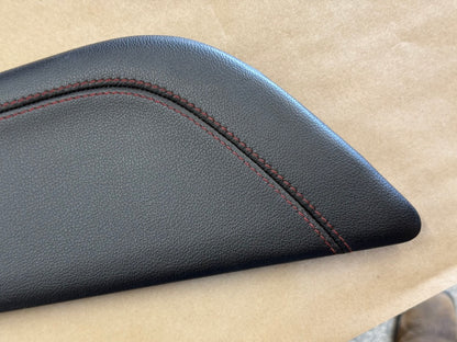 2018-2023 Mustang GT Center Console Top Interior Trim Pieces Leather Red Stitch