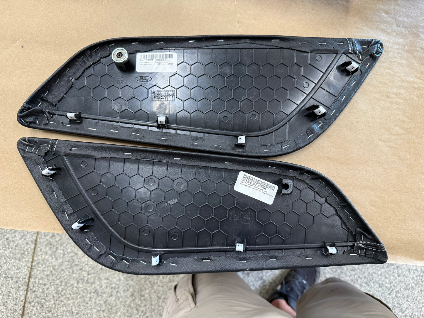 2018-2023 Ford Mustang GT Center Console Top Interior Trim Pieces Leather