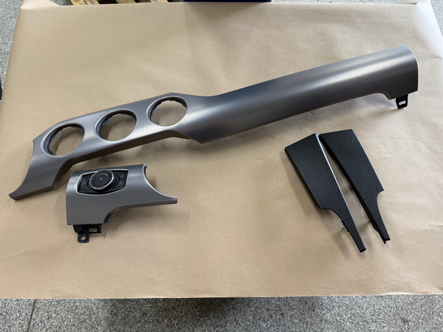 2015-2023 Ford Mustang GT 5.0 Aluminum Interior Dash Trim Kit 4-Piece