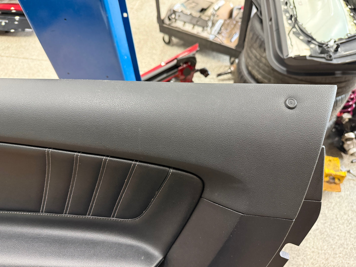 2018-2023 Mustang GT V6 EcoBoost RH Passenger Door Panel Leather Insert Soft