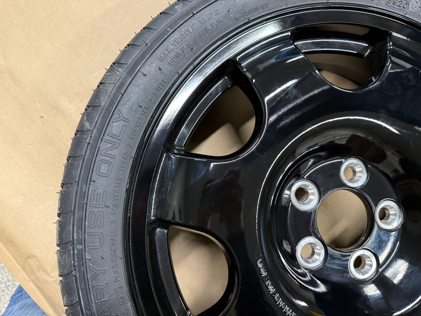 2015-2023 Ford Mustang GT Spare Tire 155/60/18 "Black"