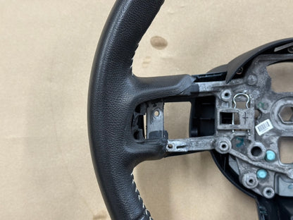 2015 Ford Mustang 50th Anniversary Bare Leather Steering Wheel Black "Auto"