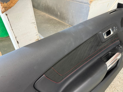 2018-2023 Ford Mustang LH RH California Special Door Panels Pair Red Stitch