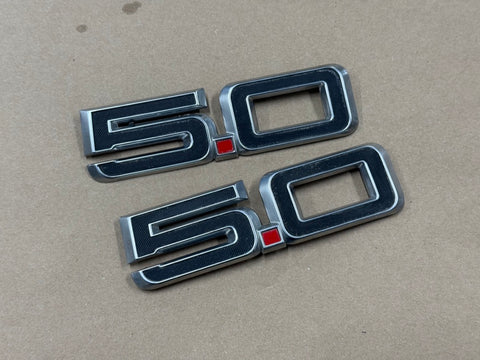 2024-2025 Ford Mustang GT RH LH Pair Fender Emblems