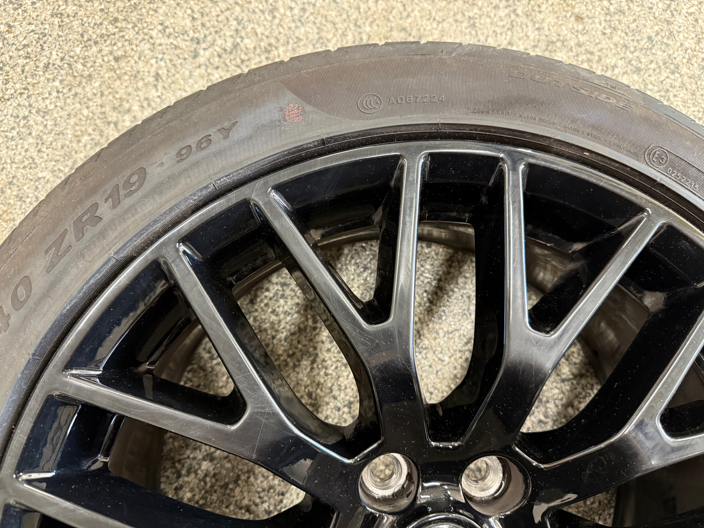 2015-2023 Mustang GT 5.0 19x9" Wheel Rim PP1 Rear 255/40/19 Pirelli