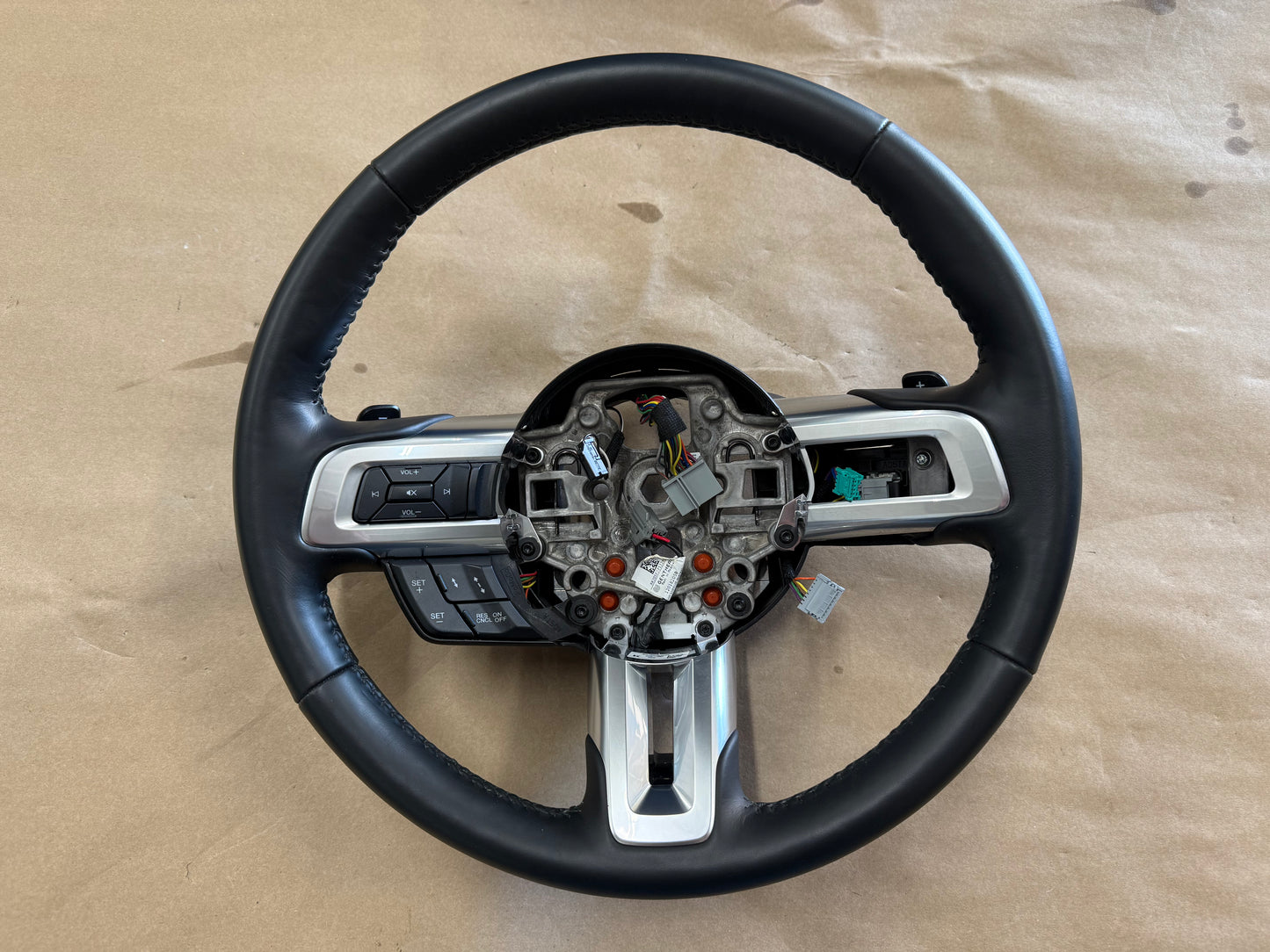 2018-2023 Mustang Leather Steering Wheel Automatic Paddle Shifters Heated