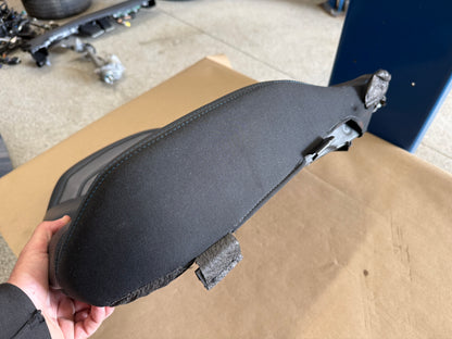 2018-2023 Ford Mustang RH Passenger Side Front Lower Leather Seat Cover "Blue Stitch"