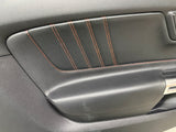 2015-2017 Ford Mustang GT V6 EcoBoost LH RH Leather Insert Door Panels Pair