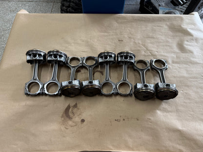 2024-2026 Ford Mustang GT Coyote 5.0L Pistons Rods Set of 8 8k miles