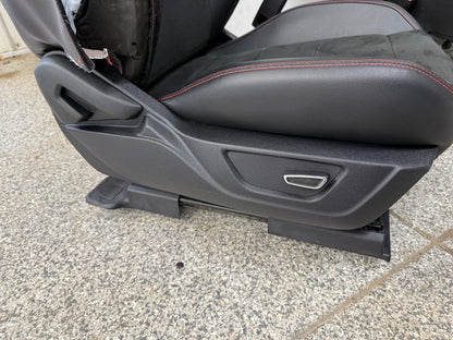 2018-2023 Ford Mustang GT/CS Leather/Suede Front Seats Black Heated/Cooled