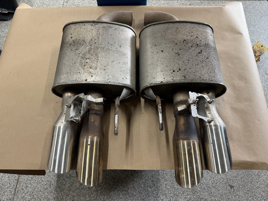 2018-2023 Ford Mustang GT Active Exhaust Quad Tip Mufflers