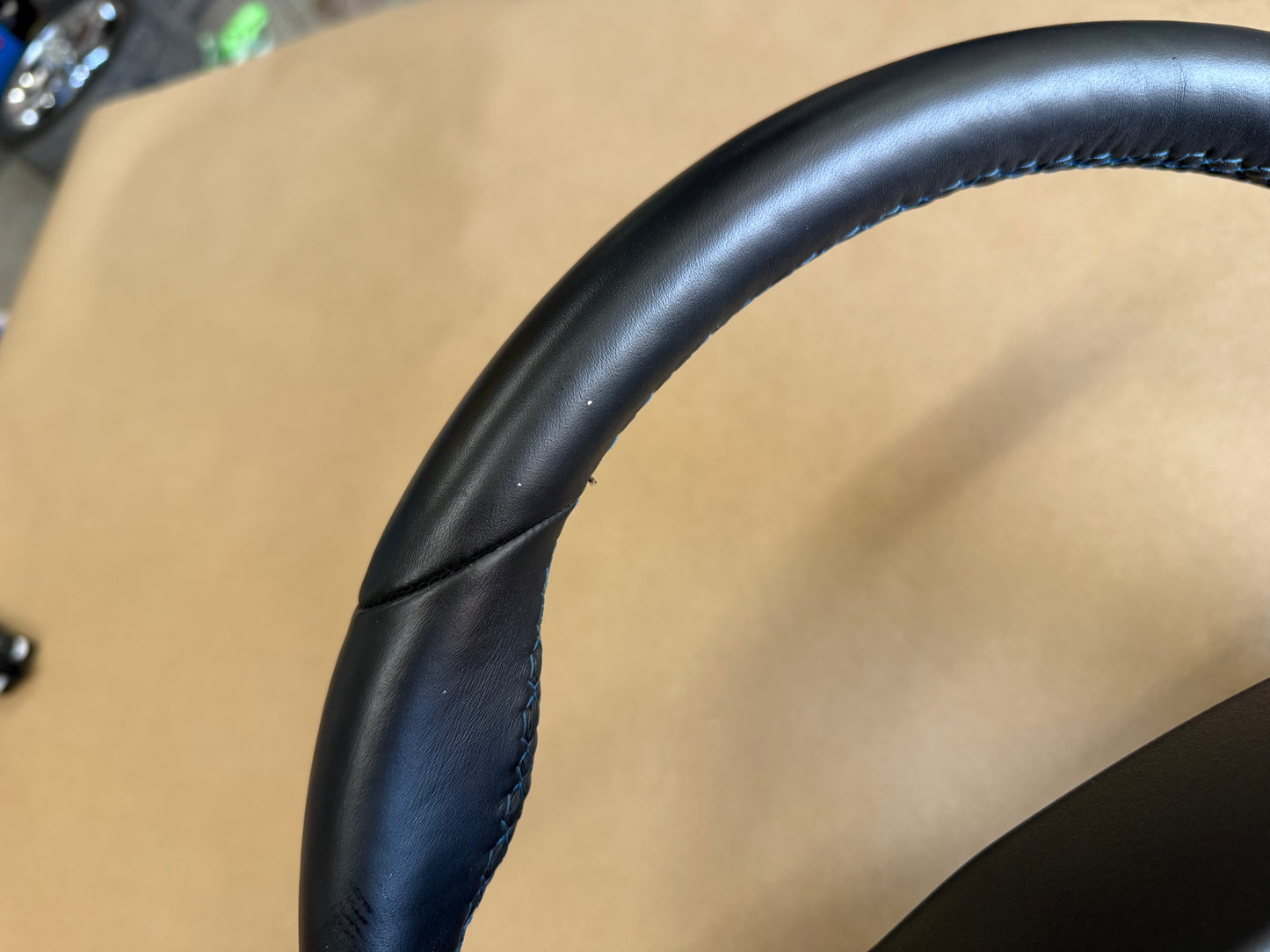 2024-2026 Ford Mustang Dark Horse Suede Leather Steering Wheel "Manual"
