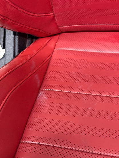 2015-2017 Ford Mustang GT Red/Black Leather Convertible Front & Rear Seats