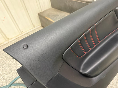2015-2017 Ford Mustang GT V6 EcoBoost LH RH Leather Insert Door Panels Pair