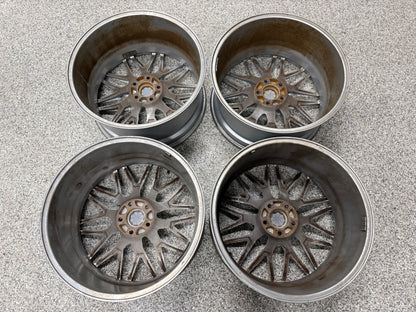 2015-2023 Ford Mustang F1R F103 Brushed Silver Wheels Set of 4 20x10"