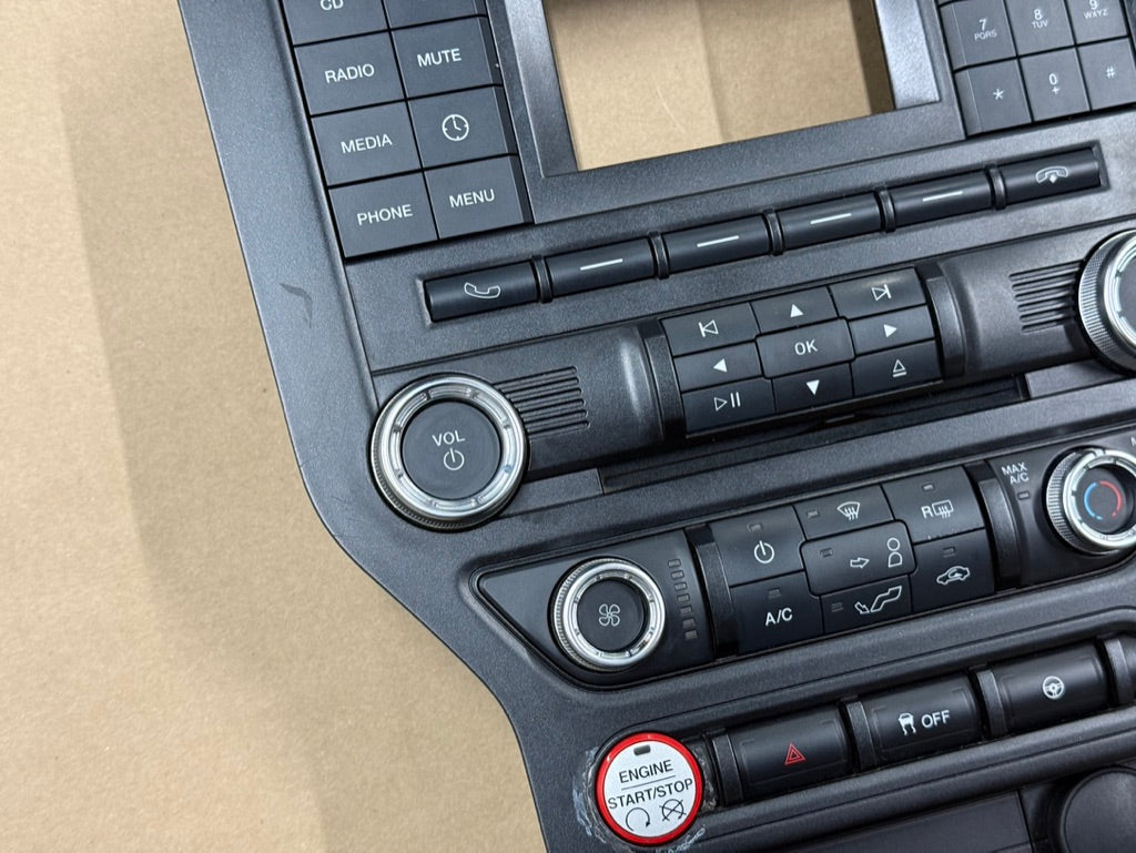 2015-2017 Ford Mustang GT Face Plate Radio Trim Piece