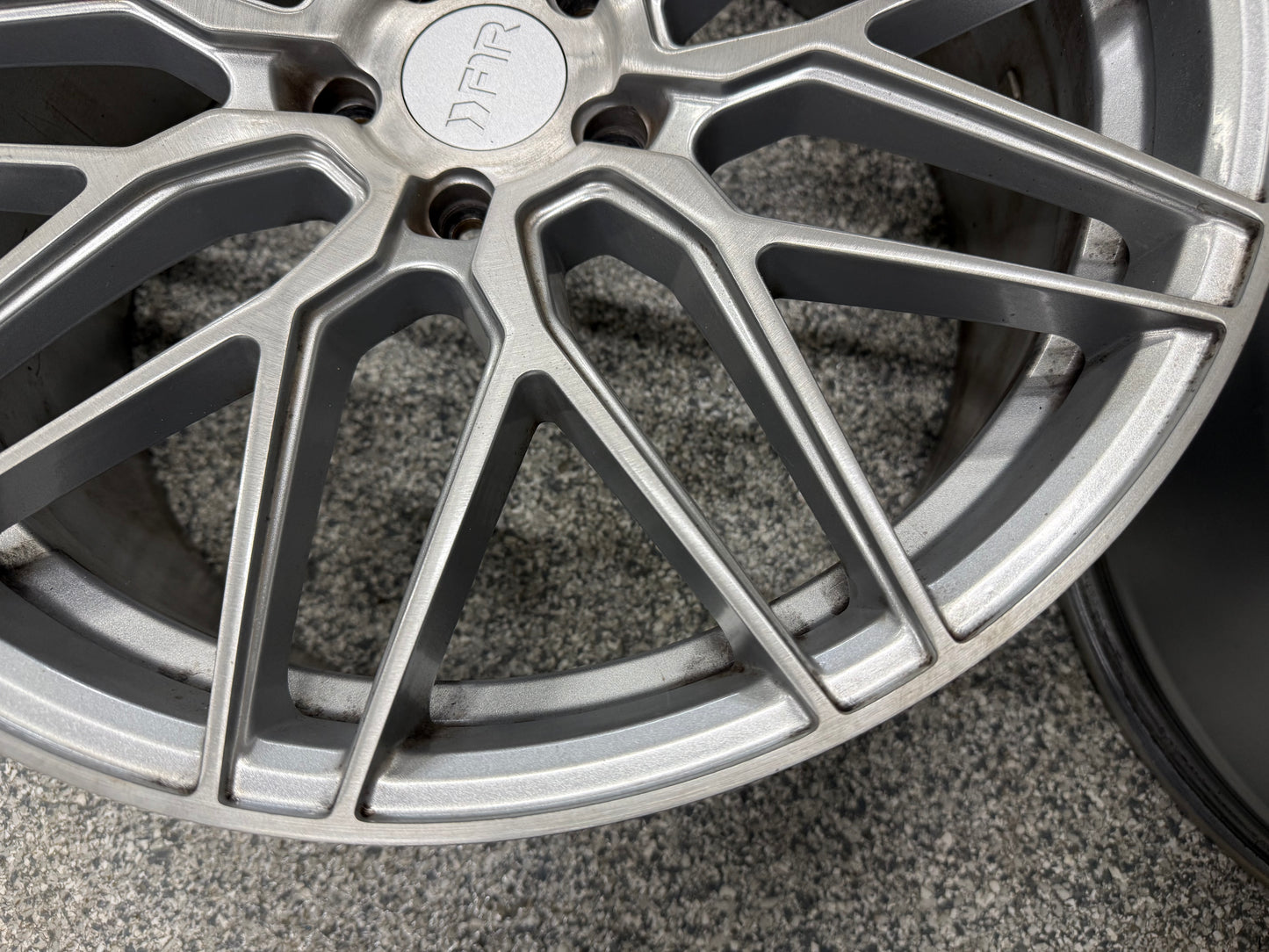 2015-2023 Ford Mustang F1R F103 Brushed Silver Wheels Set of 4 20x10"