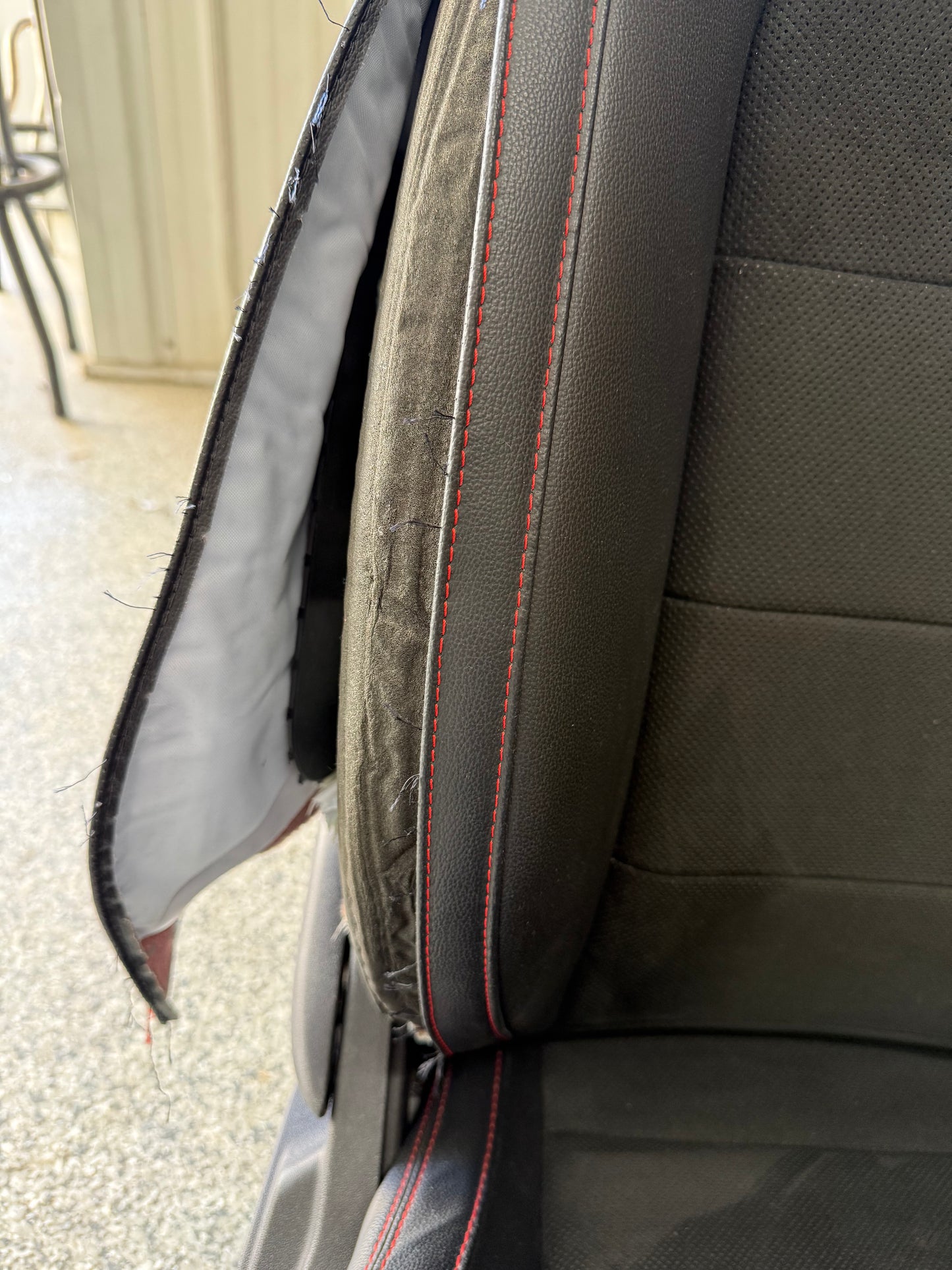 2018-2023 Ford Mustang GT California Special Front Rear Seats Black Red Stitch