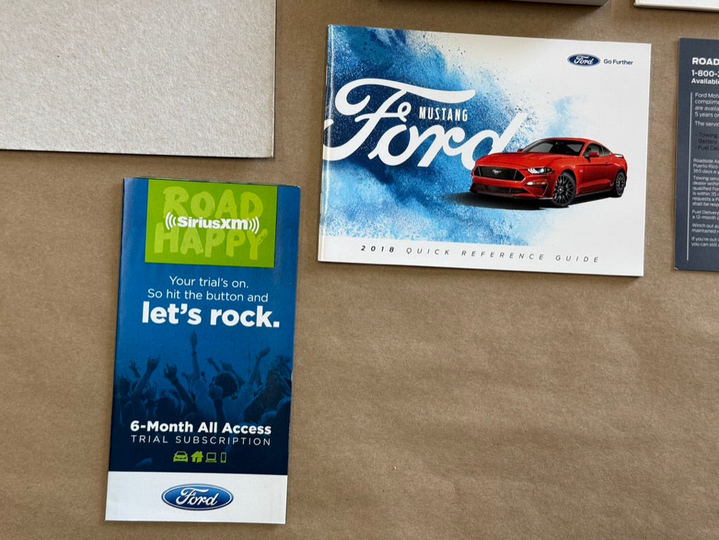 2018 Ford Mustang GT Owners Manual And Literature w/Cover