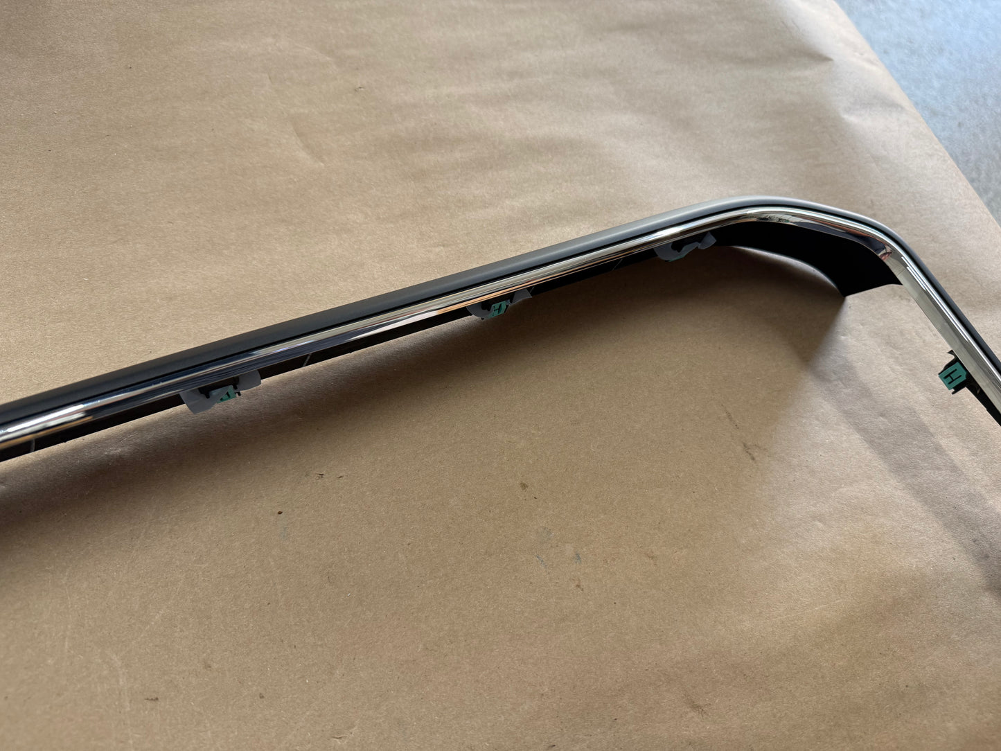 2023-2026 Ford F-250 Center Dash Radio Trim Surround Charcoal Metallic/Chrome