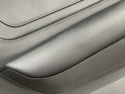 2018-2023 Ford Mustang GT LH Driver Leather Insert Door Panel Grey Stitching
